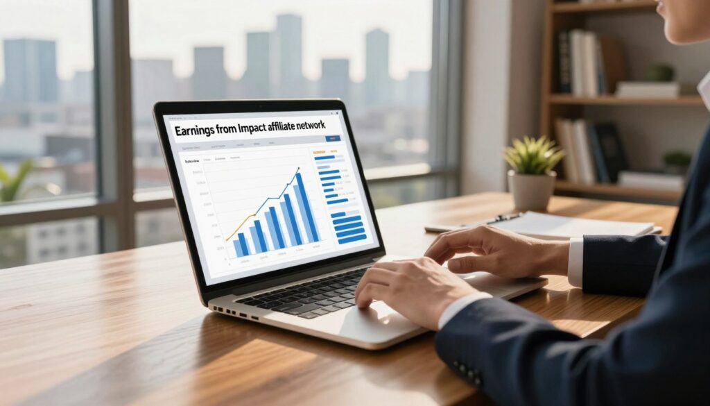 Earnings from Impact affiliate network Earnings from Impact affiliate network